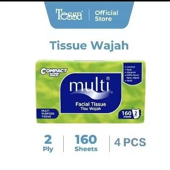 Jual 4 PCS TISSUE MULTI FACIAL SOFTPACK 160'Sx2 Ply | Shopee Indonesia