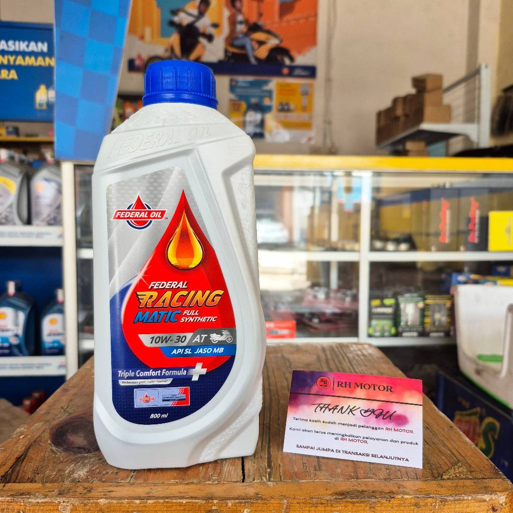Jual Oli Mesin Motor Federal Matic Racing (SAE 10W-30) (0.8L) | Shopee ...