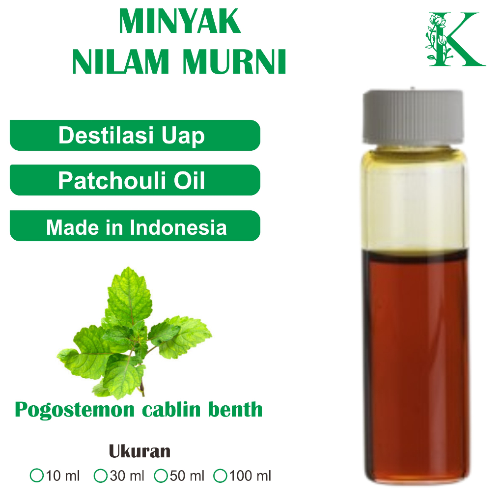 Jual minyak nilam murni asli tanpa campuran patchouli oil minyak
