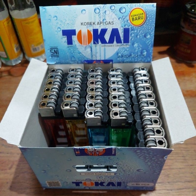 Jual TOKAI Korek Api Gas Lighter PAK isi 50 batang | Shopee Indonesia
