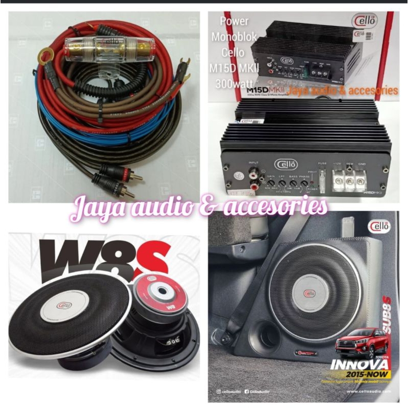Jual Subwoofer PNP box Cello 8inch W8S Inova Reborn Include Power ...