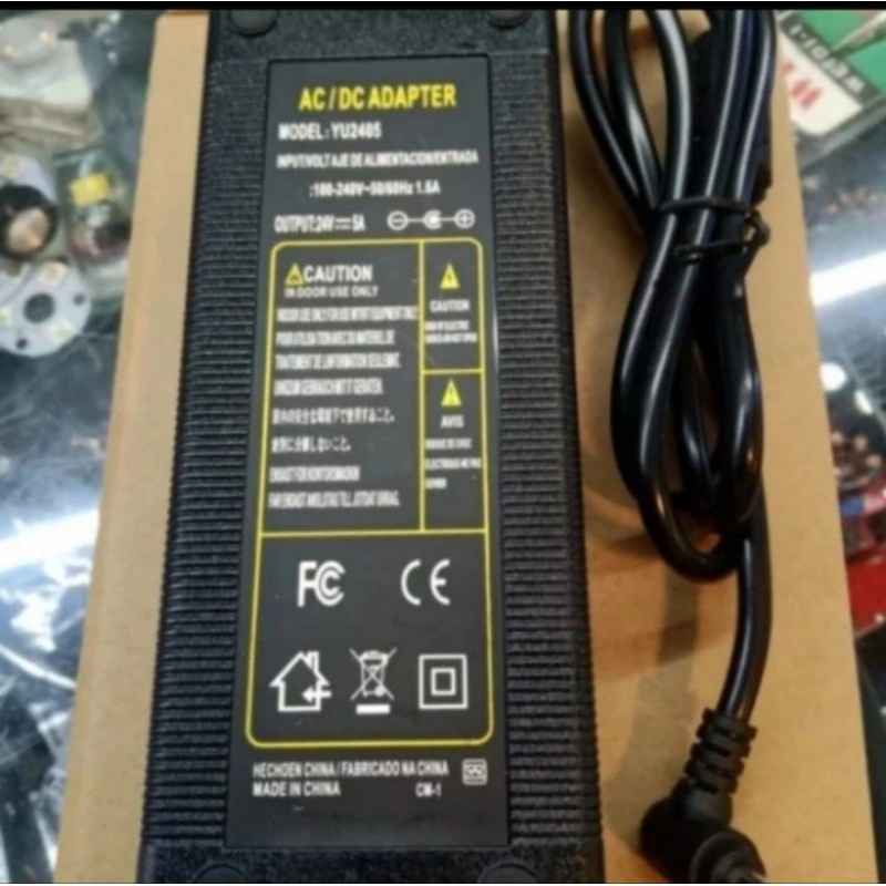 Jual adaptor AC/DC 24VDC 5A power adaptor Quality | Shopee Indonesia