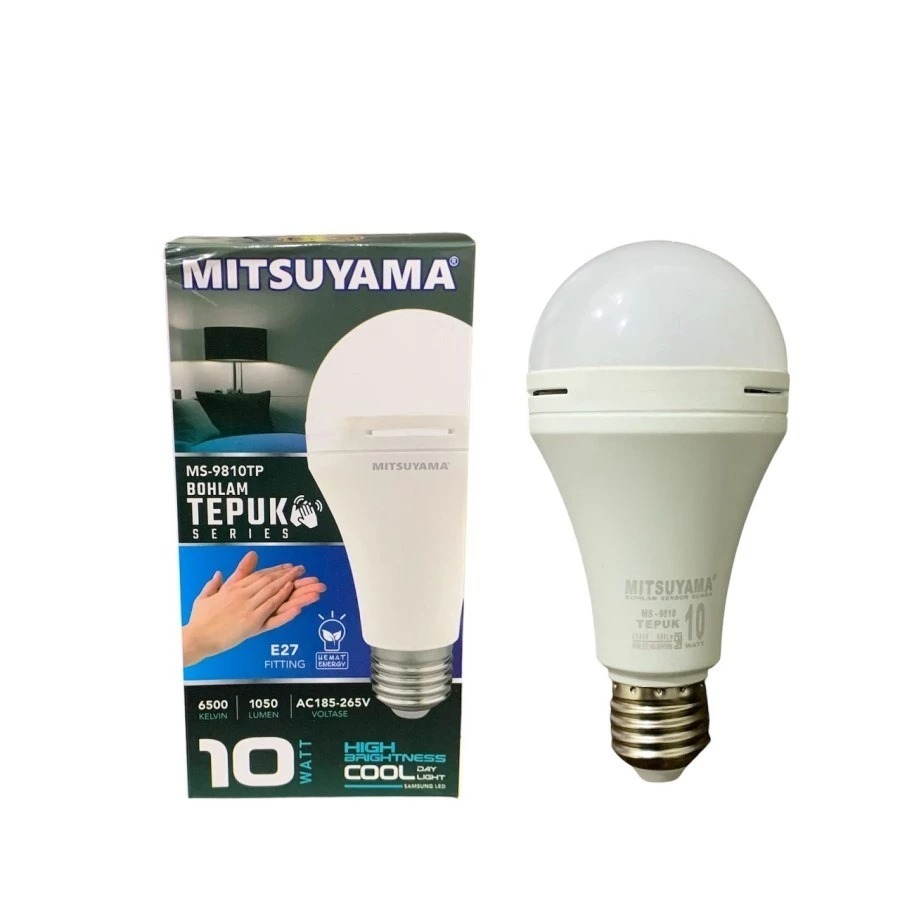 Jual Lampu Bohlam LED Sensor Tepuk 10watt Mitsuyama MS-9810TP toko rici ...
