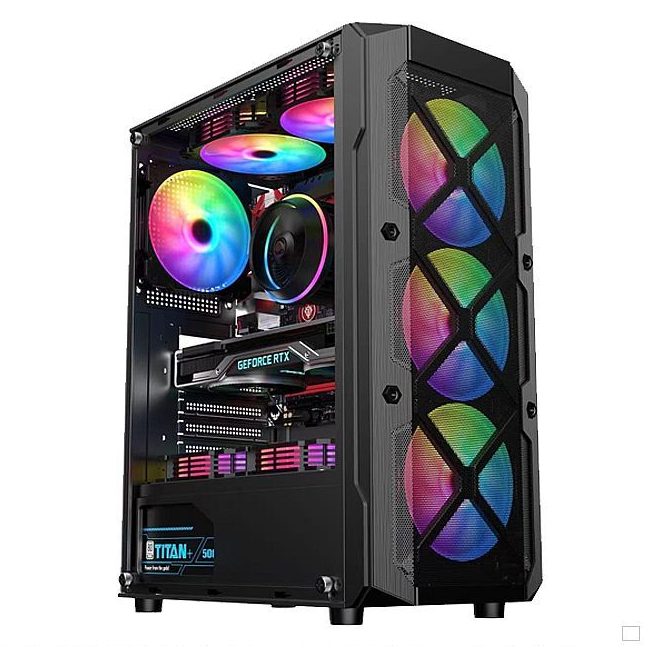 Jual Case Gaming ATX/M-ATX Raptor DX-01 Include Fan RGB - Casing Gaming ...