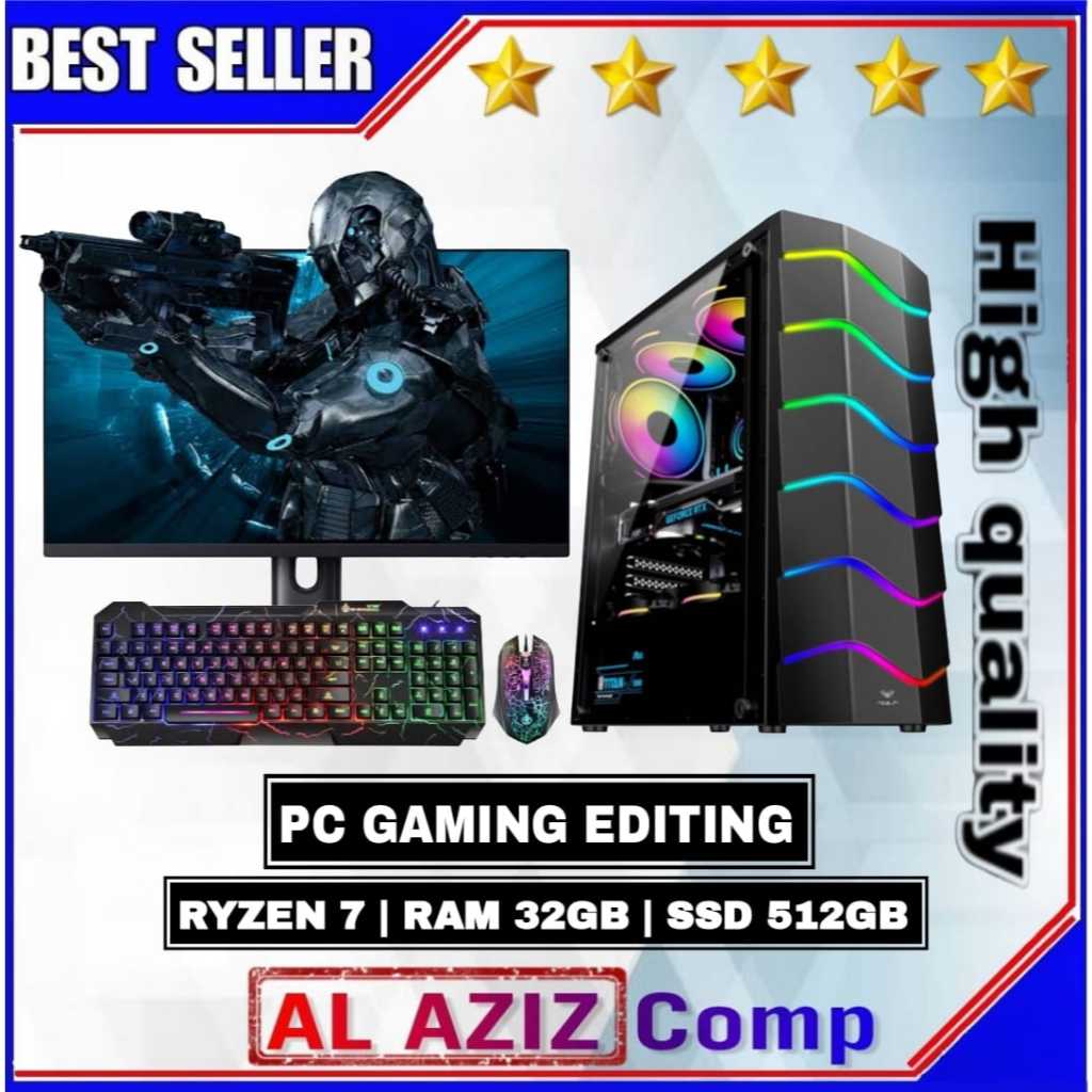 Jual PC Rakitan Gaming Fullset Ryzen 7 8700G RAM 32gb DDR5 SSD 512gb ...