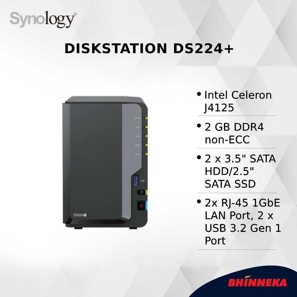 Jual SYNOLOGY DiskStation DS224+ | Shopee Indonesia