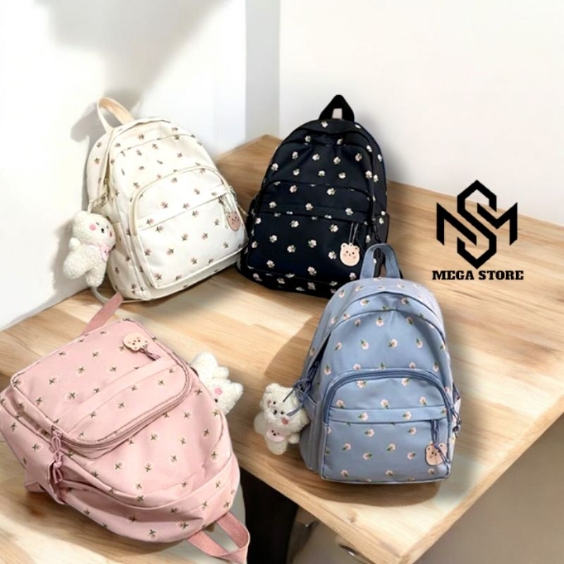 Jual Tas Ransel Anak SD SMP SMA Tas Ransel Motif Bunga Bunga Tulip ...