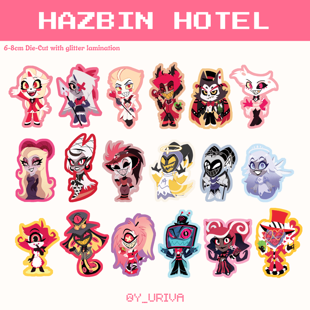 Jual HAZBIN HOTEL STICKERS (FAN MERCH) | Shopee Indonesia