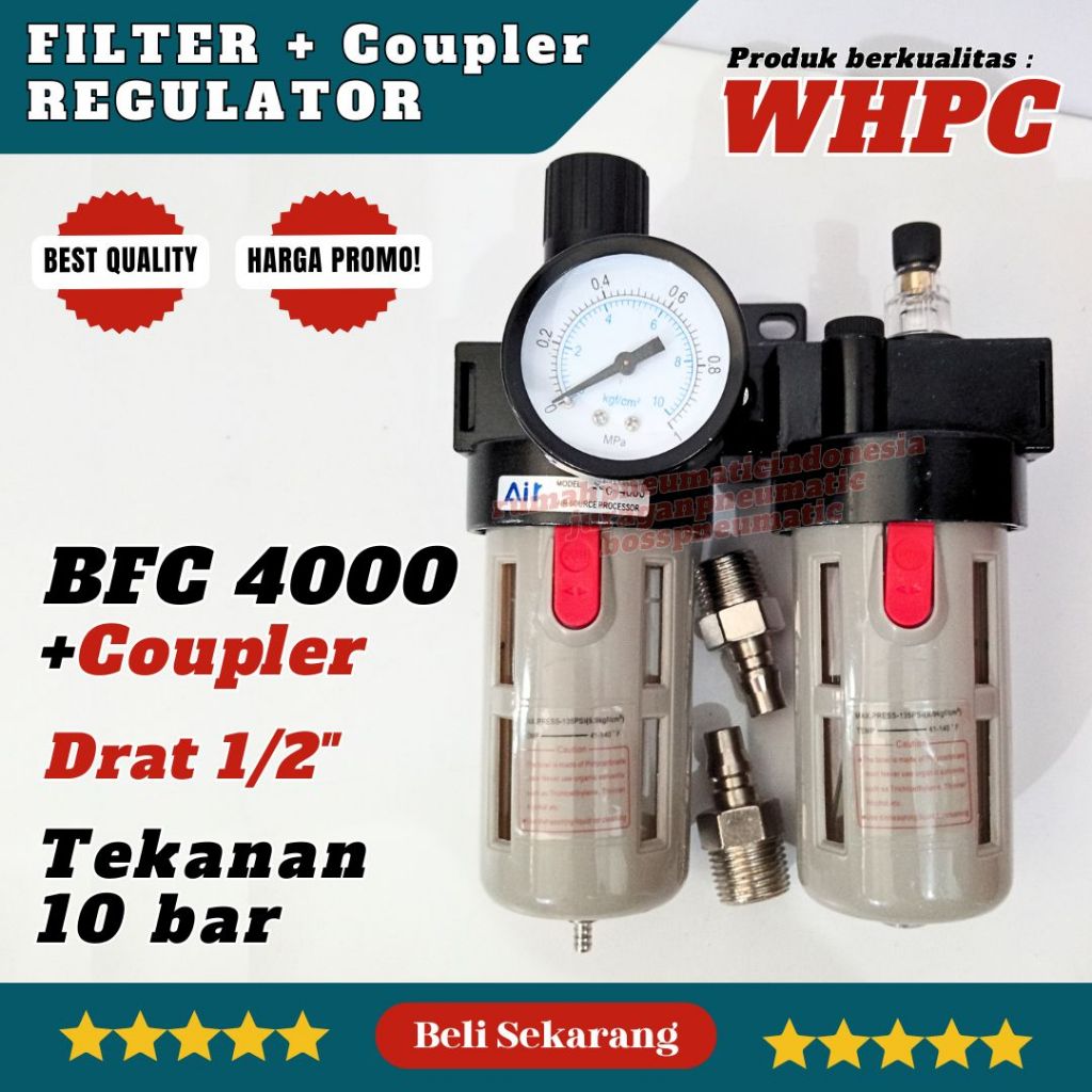 Jual SET REGULATOR FILTER BFC 2000 BFC 3000 BFC 4000 + COUPLER TEKANAN ...