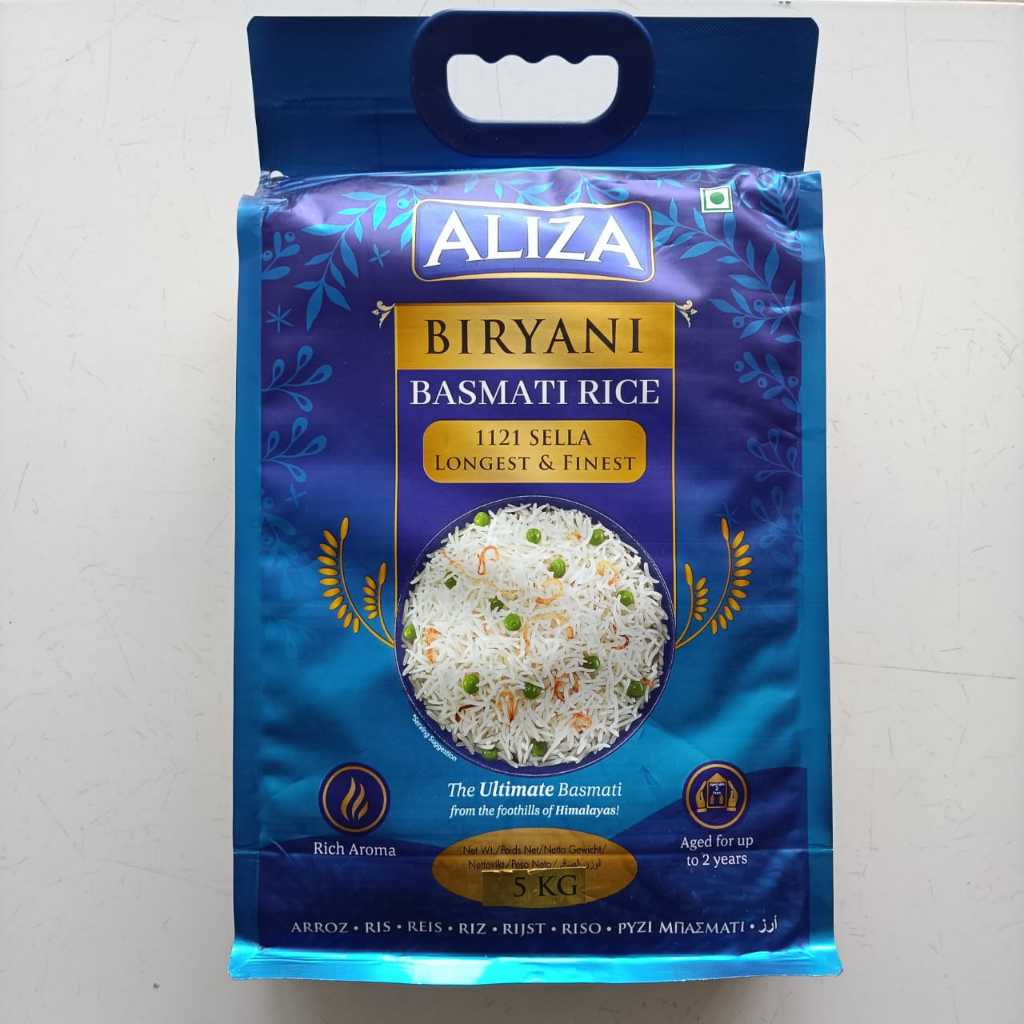 Jual Beras Basmati Aliza Super Premium 5 kg Extra Long Nasi Kebuli ...