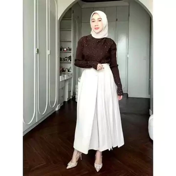 Cellie Kulot Pleats Wanita Celana Kulot Wanita Celana Casual Formal Daily Furano Premium