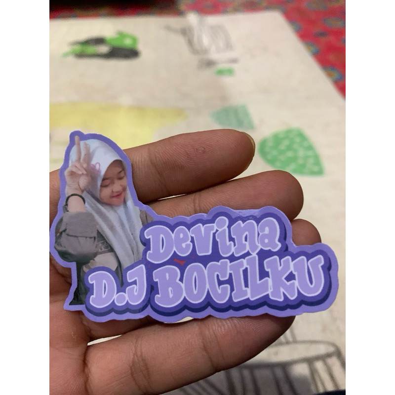 Jual Sticker Foto+Nama by Nabila Printing (BACA DESKRIPSI) | Shopee ...