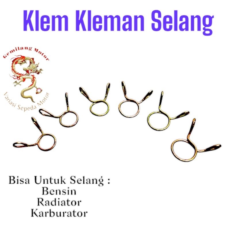 Jual Klem Kleman Selang Bensin Karburator Radiator M7 M8 M9 M10 ...