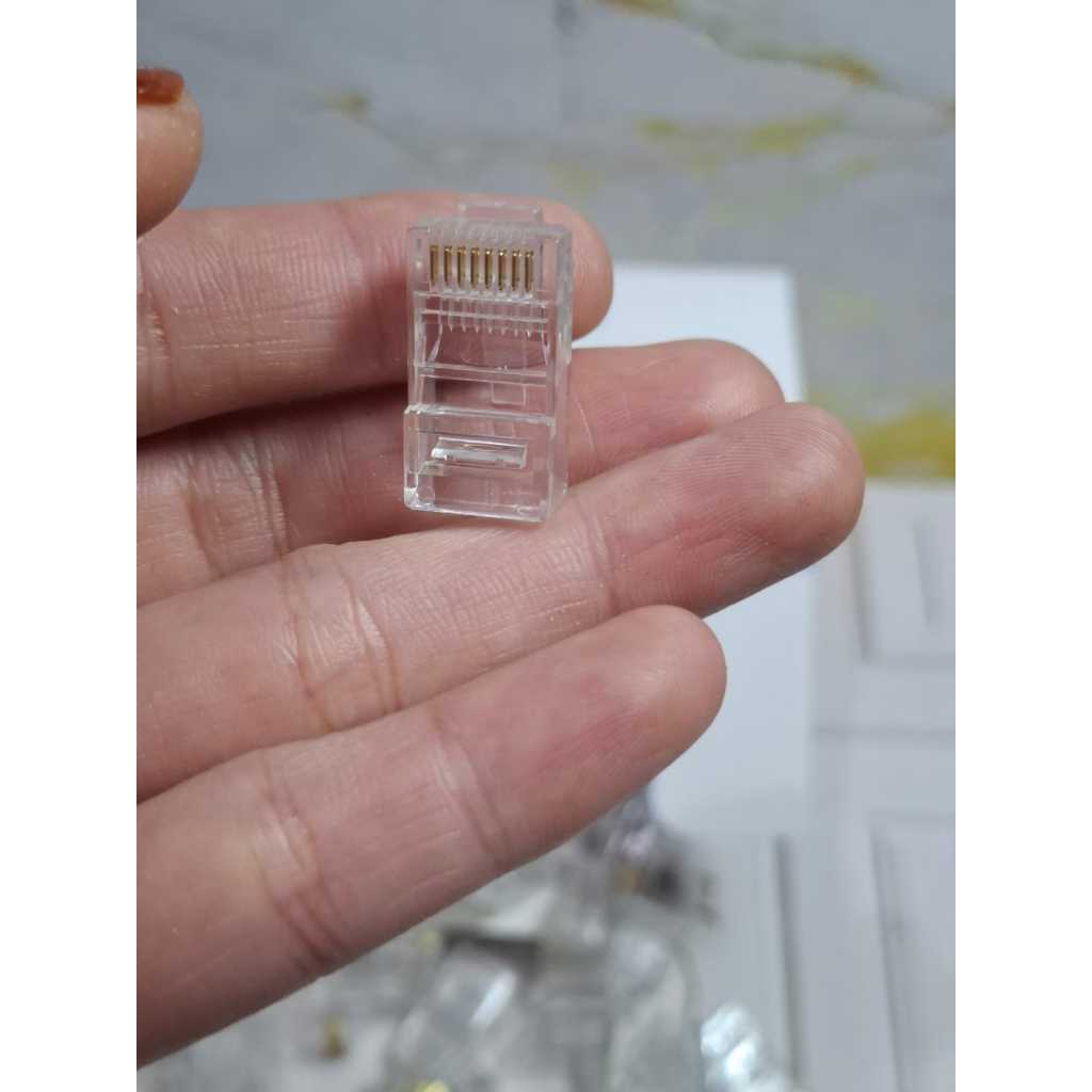 Jual Connector RJ45 AMP Box Tyco Electronics isi 100pcs harga 100 biji ...