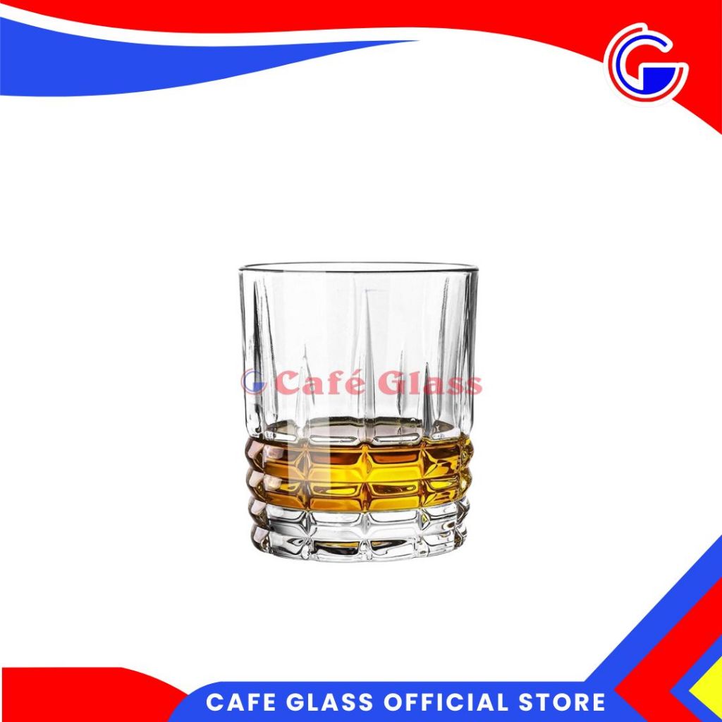 Gelas Kaca Set Vista - Gelas Wishkey - Gelas Aesthetic - Gelas Cocktail 315Ml - Gelas Botol Btl-2118