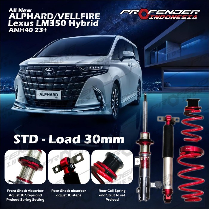 Jual FITZ - Shockbreaker Suspensi COILOVER PROFENDER - Toyota Alphard ...