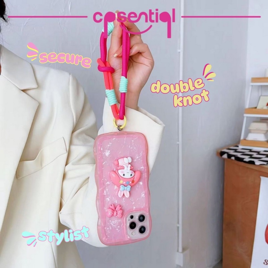 Jual [Free Patch] Phone String Double Knot | Tali Gantungan Handphone ...