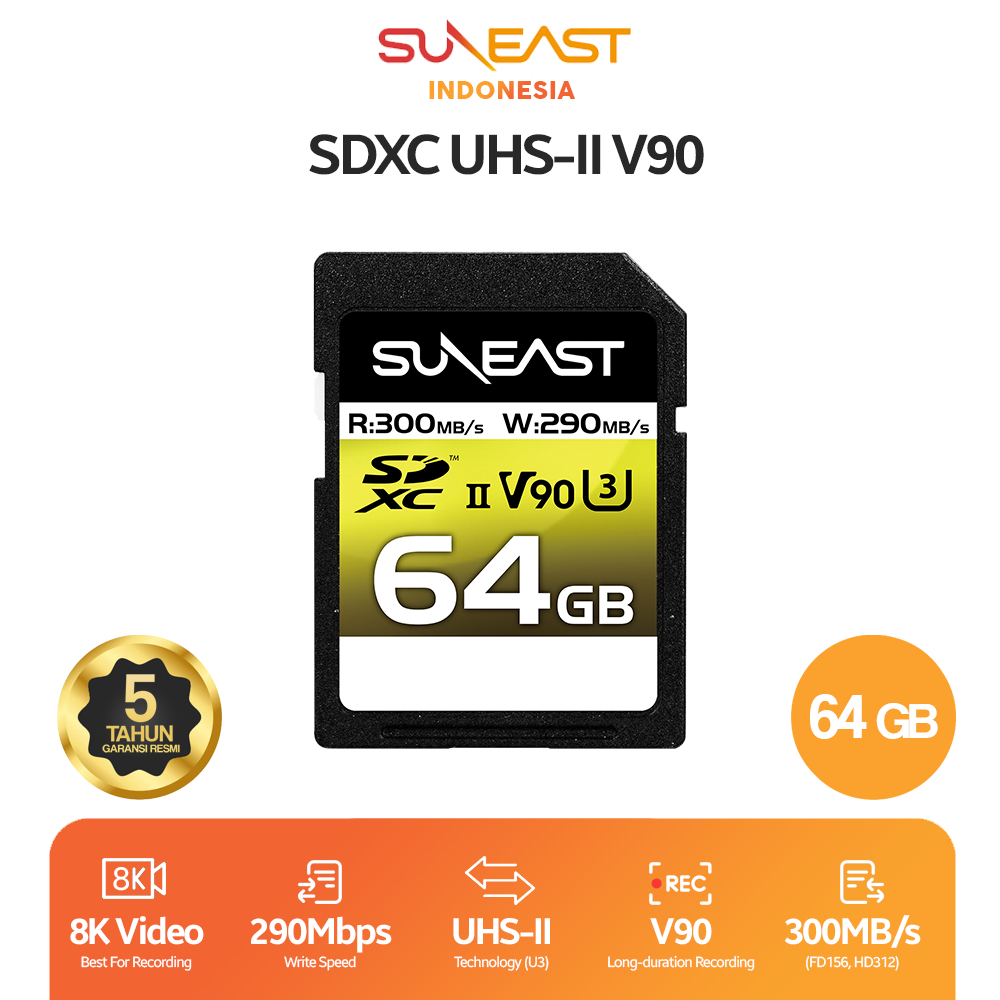 SUNEAST SDXCカード 256GB UHS-II U3 V90 pSLCJual Suneast SDXC 