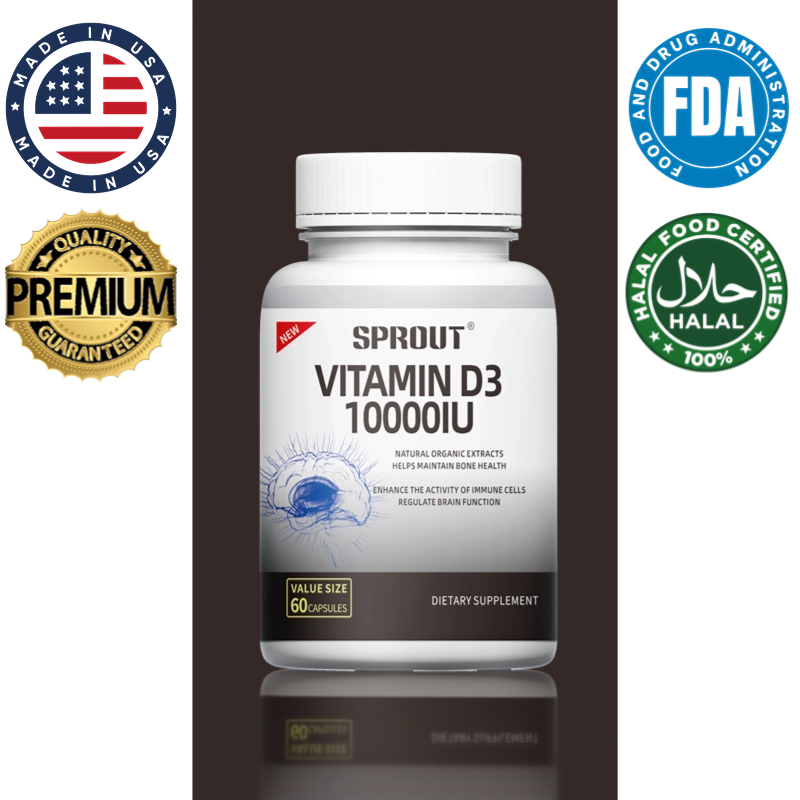 Jual Vitamin D3 10000 IU, menjaga kesehatan kulit, gigi, dan rambut ...
