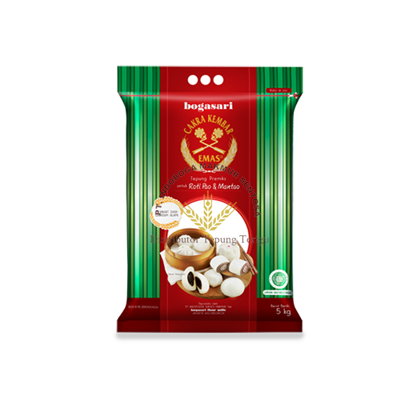 Jual Tepung Terigu Cakra Kembar Emas Roti Pao Dan Mantao 5kg / Cakra ...