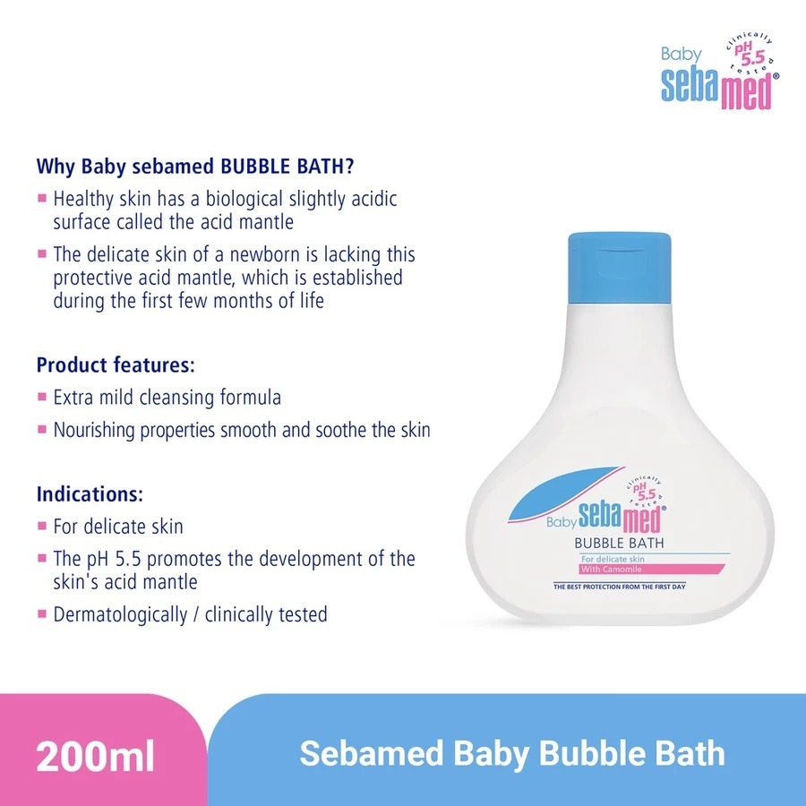 Jual [PROMO] SEBAMED BABY BUBBLE BATH 200 ML 200ML 50 ML 50ML | Shopee ...