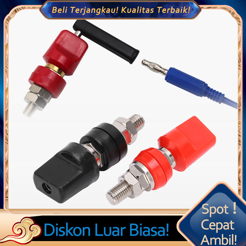 Jual Set 2 Pcs Binding Post Terminal Kabel Arus Besar Up To 100A Ukuran ...
