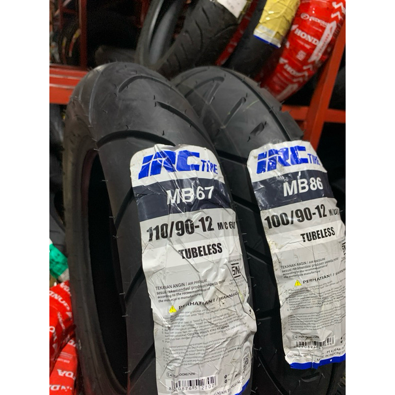 Jual Ban Scoopy IRC Ring 12 Mb86/Mb67 Tubeless (100/90-12 & 110/90-12 ...