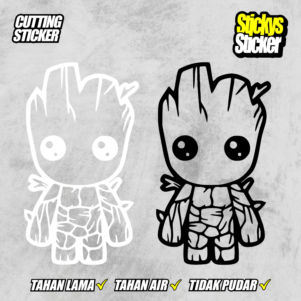 Jual Sticker Logo GROOT cutting sticker GROOT 7 pilihan warna dan ...