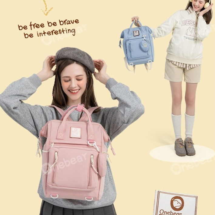 Jual ready sera ransel gaya kasual kampus wanita Korea ransel