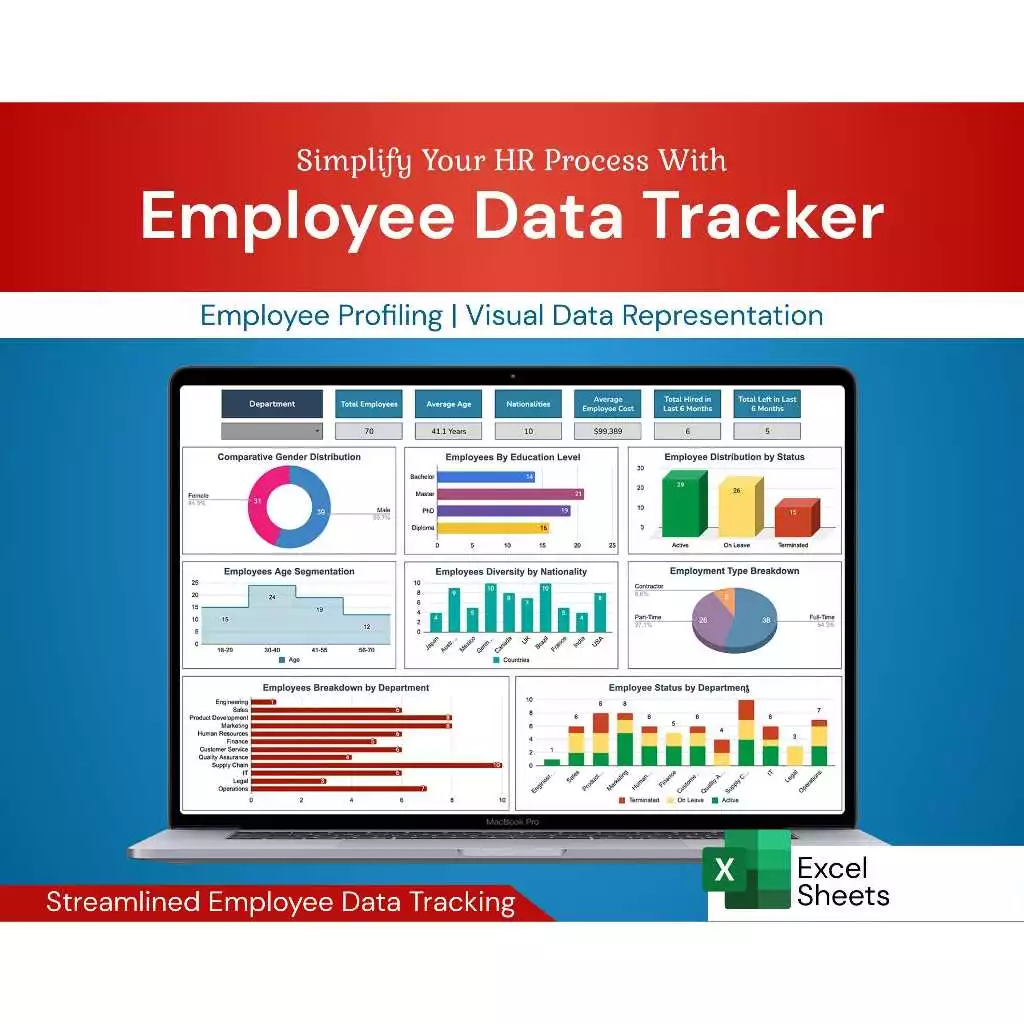 Jual Employee Data Management System | Employee Database | Excel Tool ...