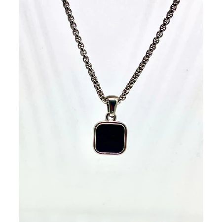 Liontin Kalimasada black pearl 60cm Unisex
