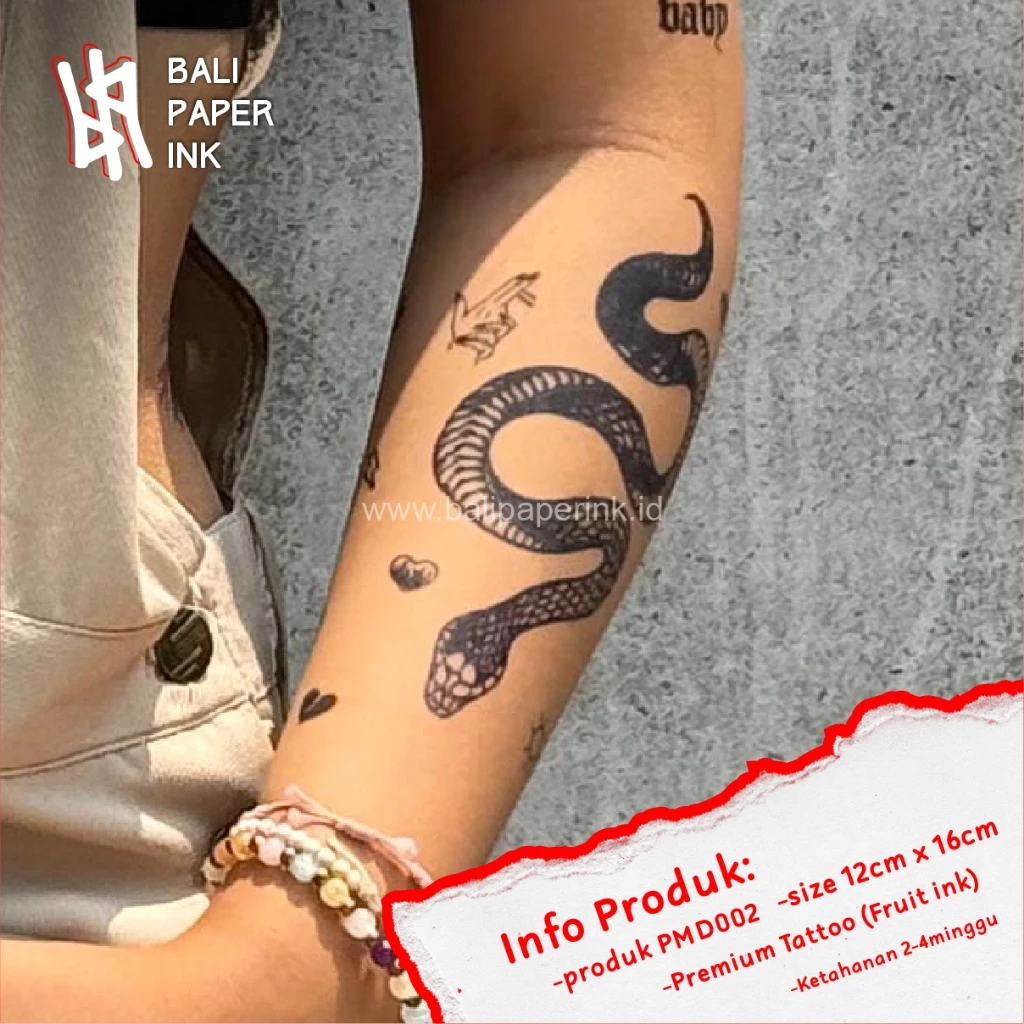 Tinta Temporer Big Snake Fruit Bali Paper Ink PMD002 Premium Tato dan Tattoo