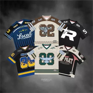 MOVEUP Jersey Hockey Bahan Dryfit Milano / Jersey Streatwear Casual Series Number 83 / Oversize / Vintage
