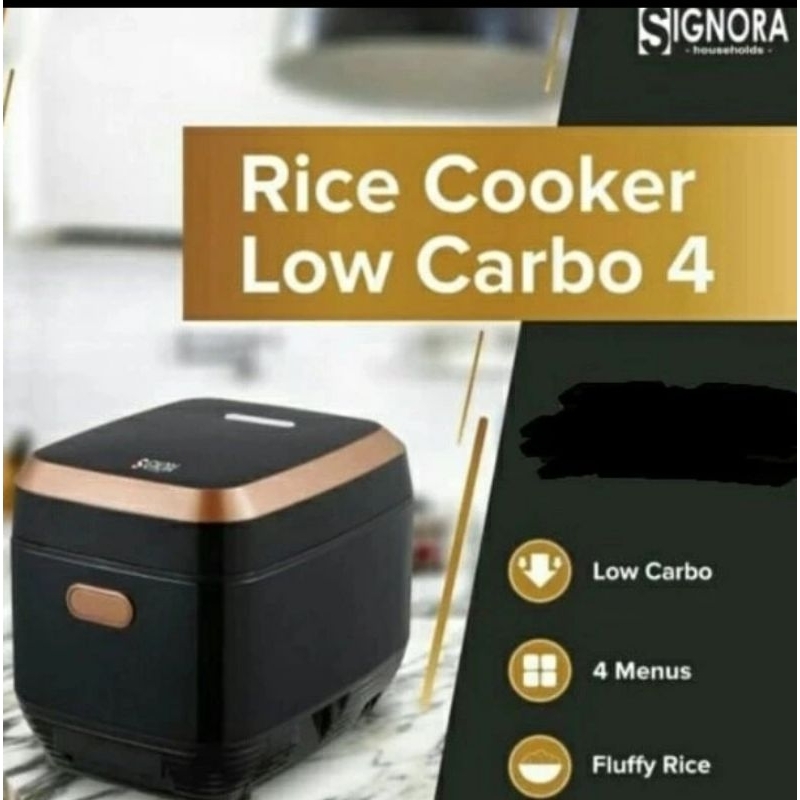 Jual RICE COOKER LOW CARBO SIGNORA 4L | Shopee Indonesia