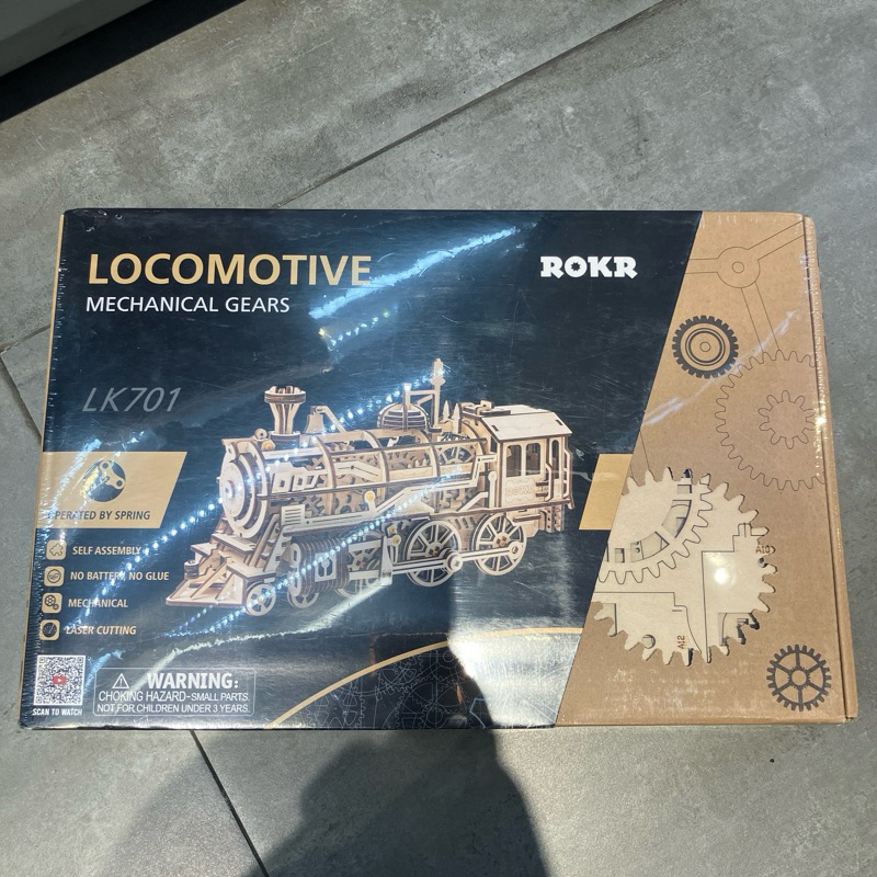 Jual ROKR Locomotive Mechanical Gears 3D Wooden Puzzle LK701 | Shopee ...