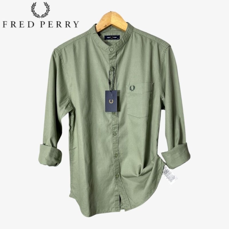 Jual Kemeja Pria PRED FERRY Kerah Sanghai Pormal Premium Lengan Panjang ...