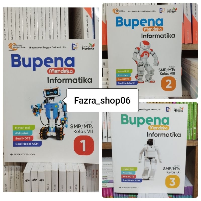 Jual NEW & ORI Buku Bupena Informatika TIK smp mts kelas 1 7 VII, 2 8 ...