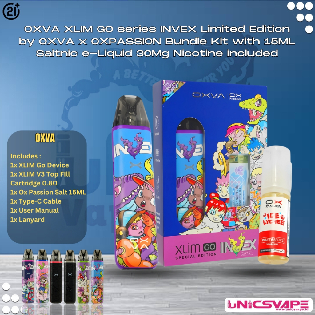Jual OXVA XLIM GO series INVEX Limited Edition by OXVA x OXPASSION ...