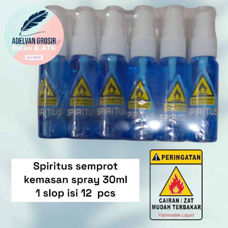 Jual Spiritus semprot mainan meriam kemasan spray 30 ml 1 slop (isi 12 ...