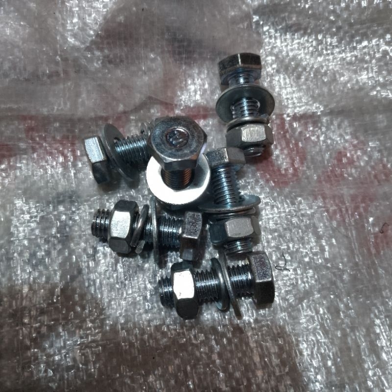 Jual 1 SET BAUT MUR RING BMP | M12X40 | KUNCI 19 | Shopee Indonesia