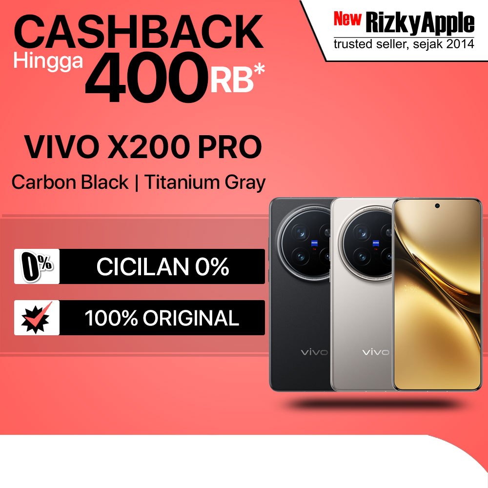 Jual Vivo X200 Pro 5G 512GB [ Ram 16GB ] Black Titanium Garansi Resmi ...