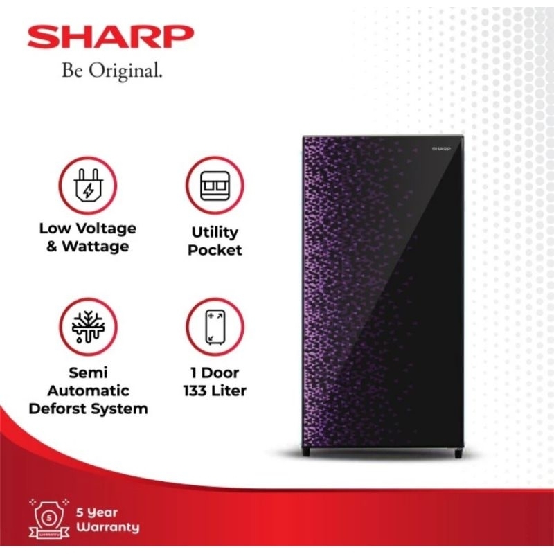 Jual KULKAS SHARP 1 PINTU SJ-X165MG-GB/GR / SJ-167MG / 162NHS / 162D ...