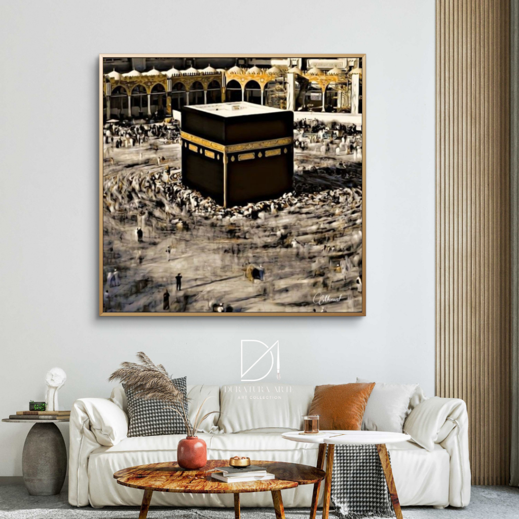 Jual Lukisan Ka'bah Mewah Islami - Lukisan Kotak Plus Frame - Karya ...