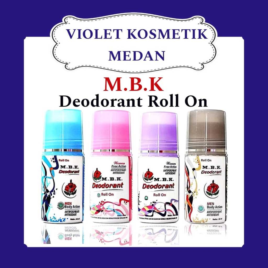 Jual MBK Deodorant Roll On Pria dan Wanita 40ml / Penghilang Bau Badan ...
