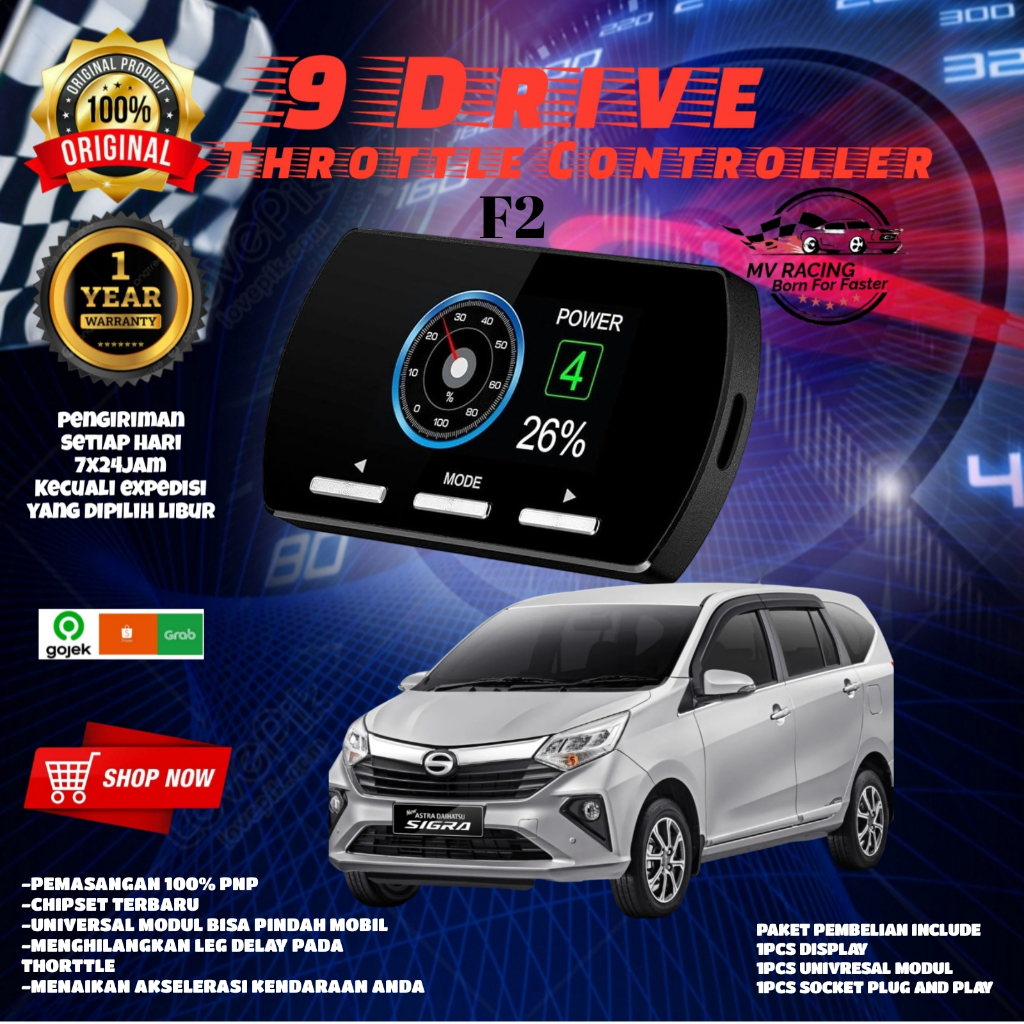 Jual 9 Drive Throtte Controller F2 Universal Modul DAIHATSU SIGRA ...