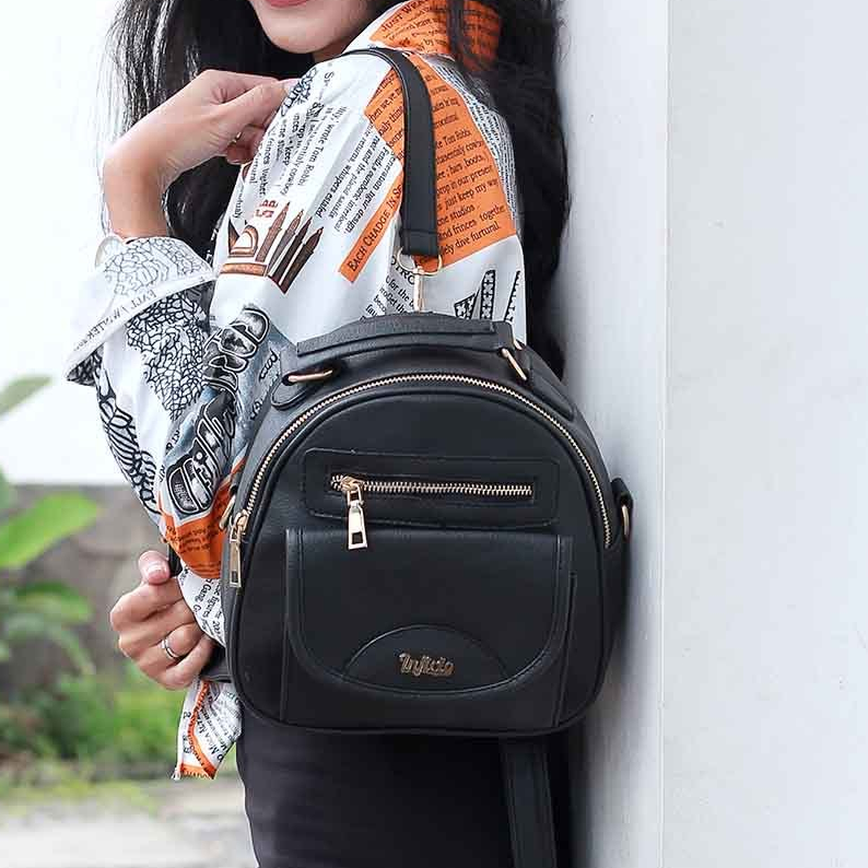 Jual Tas Ransel Backpack Wanita Hitam | Shopee Indonesia