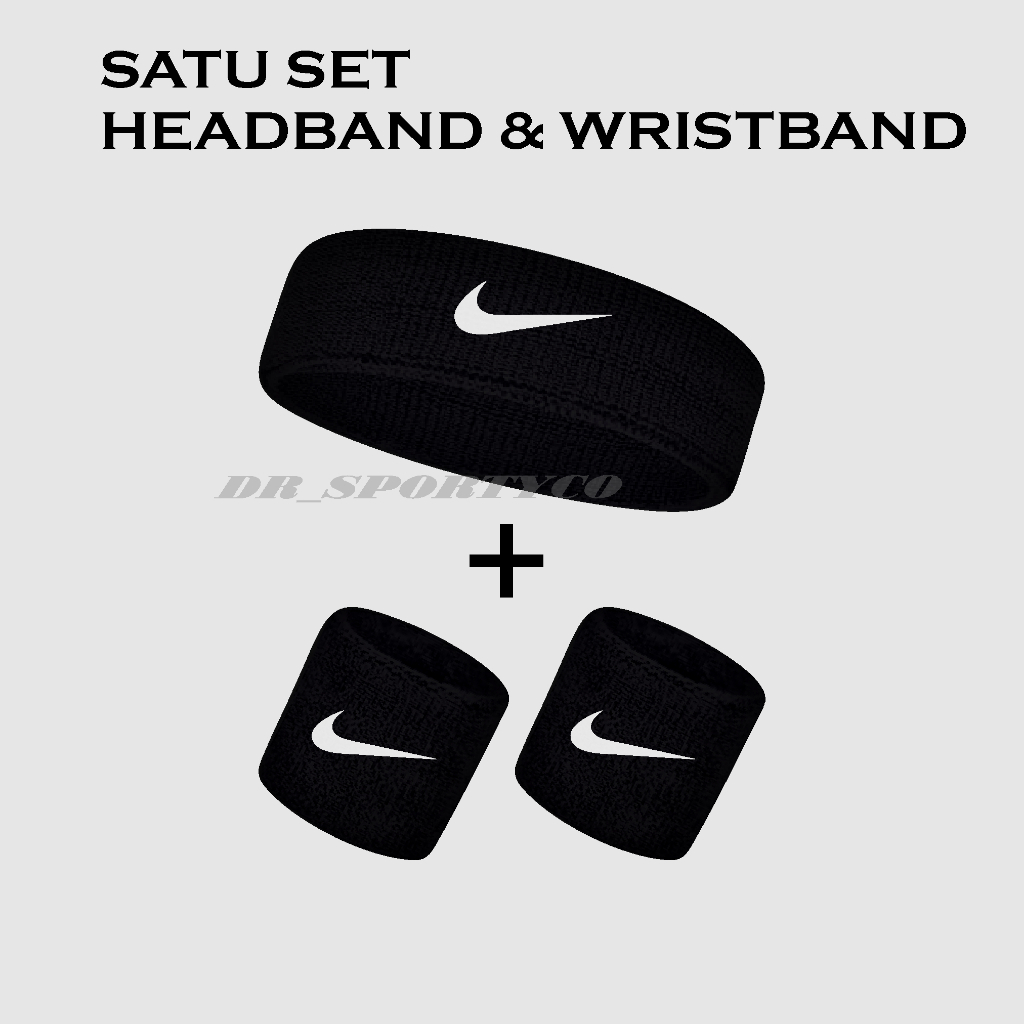Jual satu set headband & handband /set wristband handband+headband ...