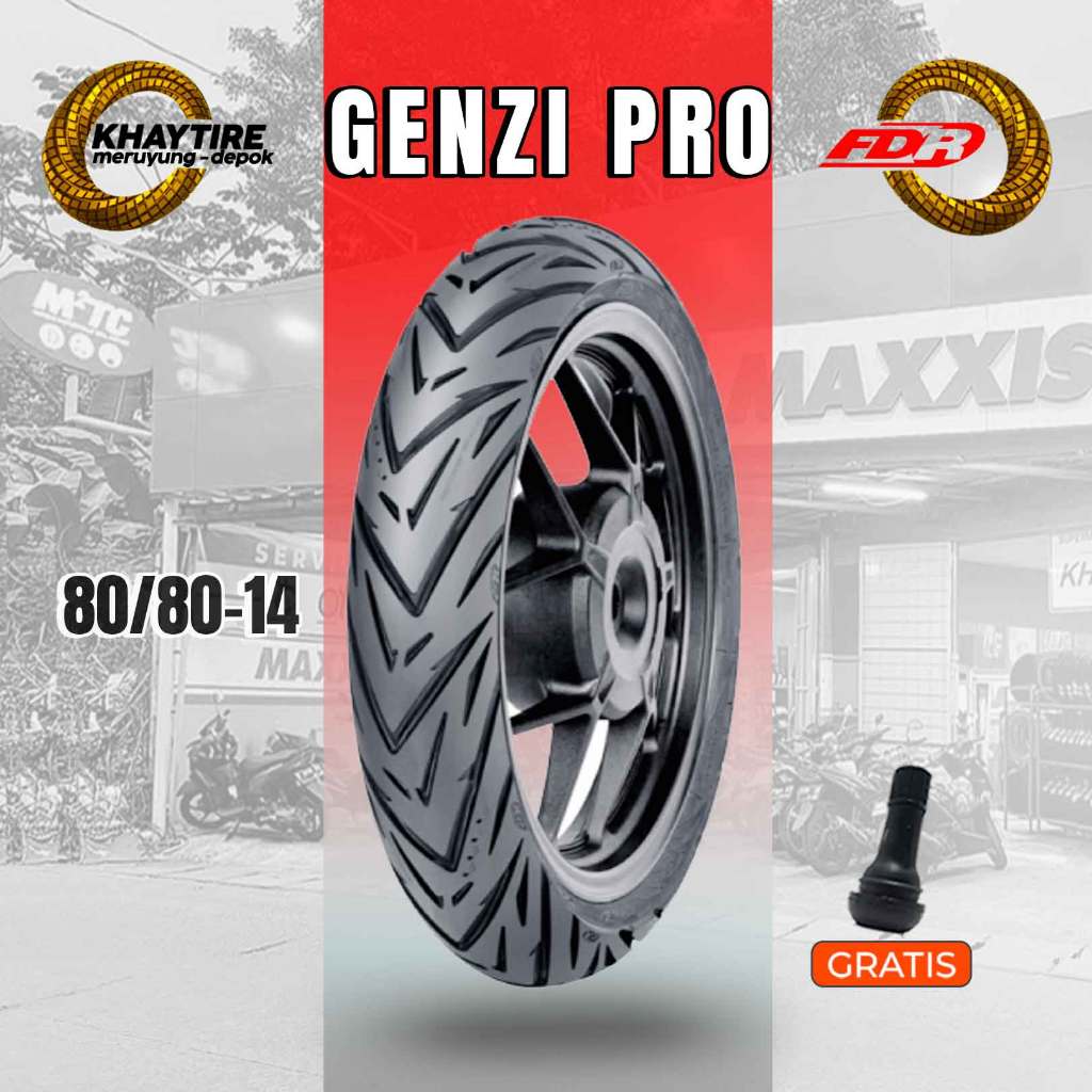 Jual Ban Motor Matic FDR GENZI PRO 80/80 Ring 14 Tubeless | Shopee ...