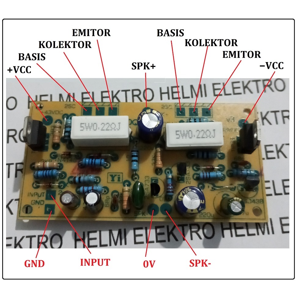 Jual DRIVER POWER AMPLIFIER OCL QUASI 150W PNP/ NPN KLONING HARMAN