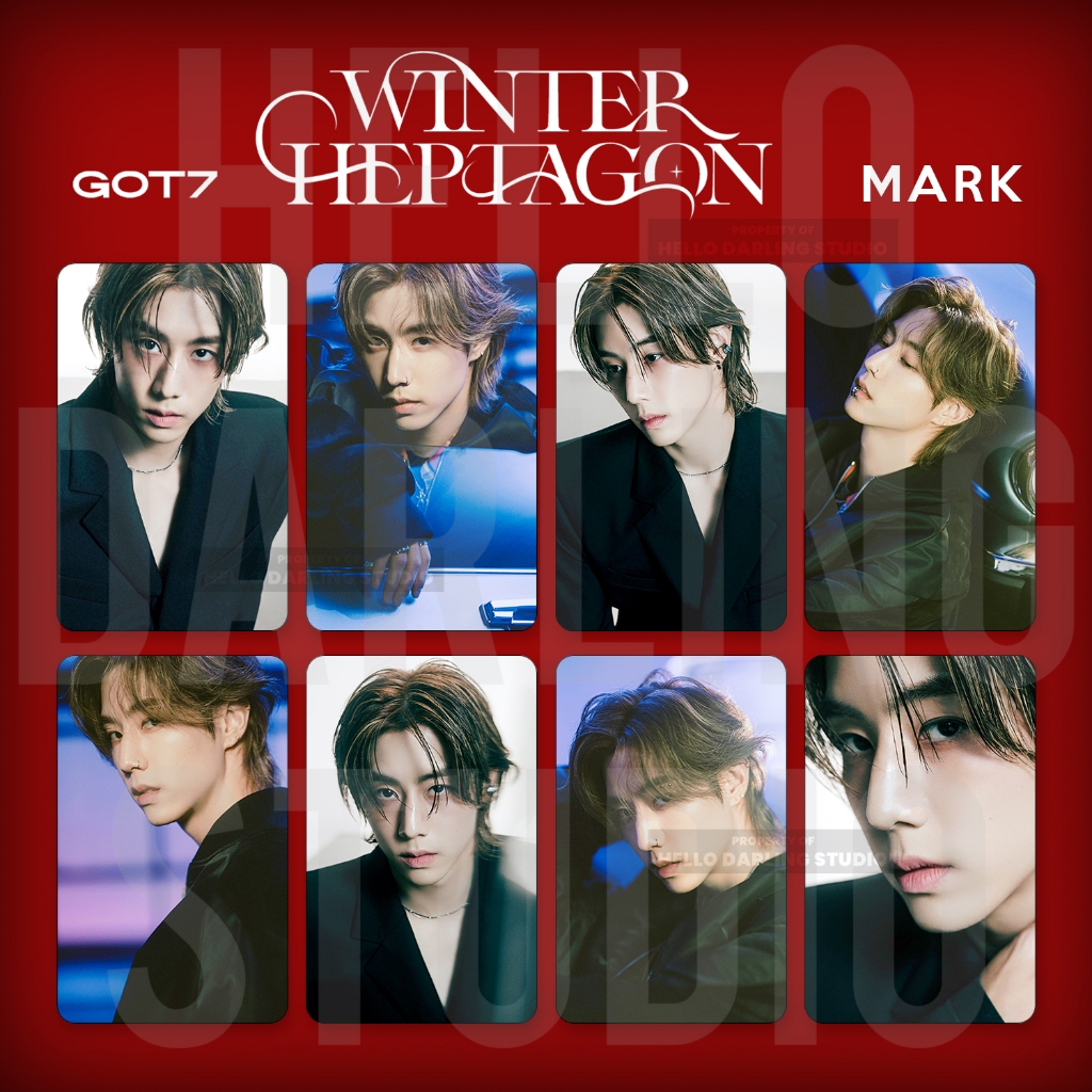 Jual Got7 Mark Tuan Winter Heptagon Photocard set. Unofficial. Fan Made ...